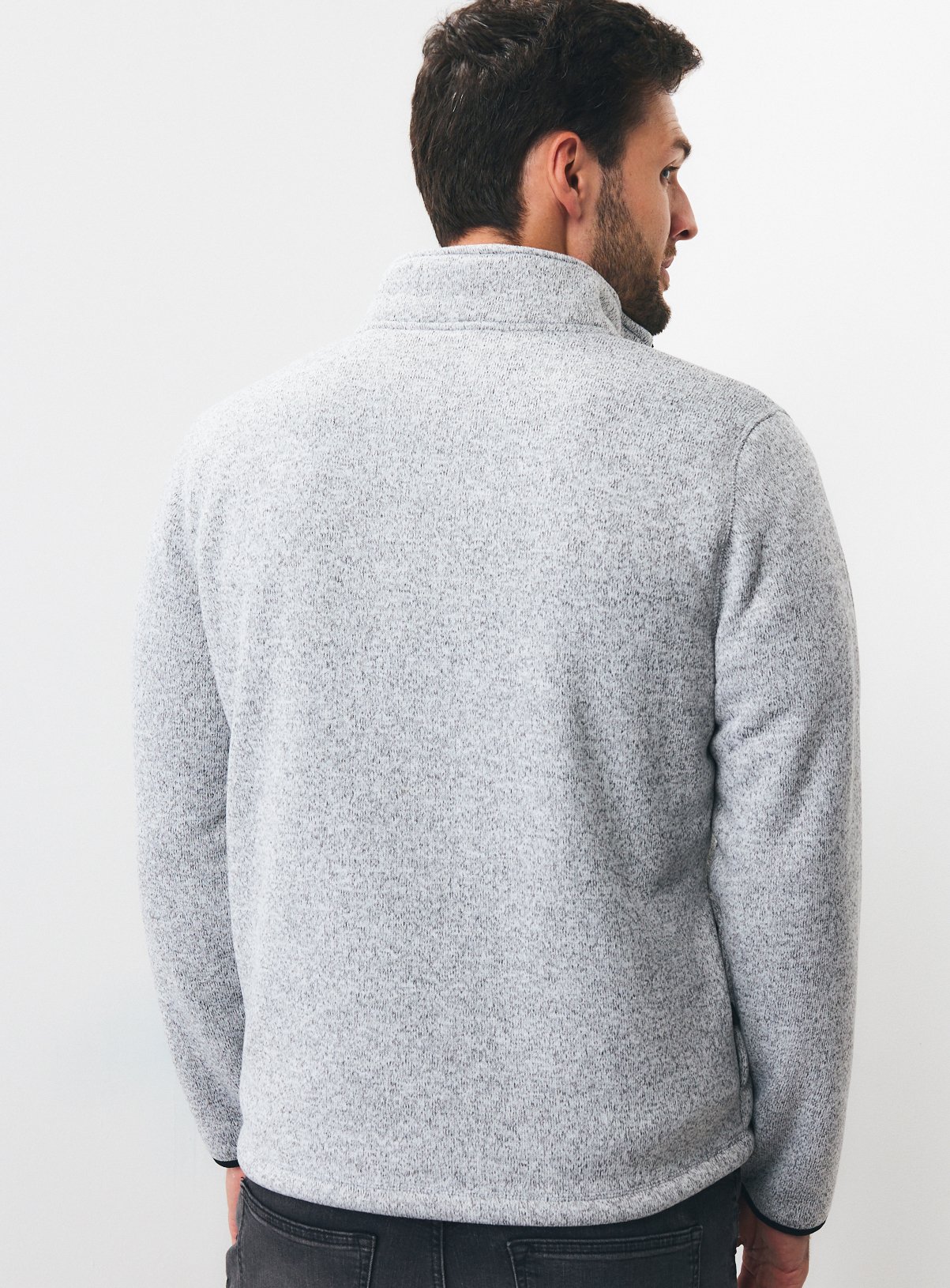 Grey Borg Lined Zip Through XXXL - Image 5 thumbnail