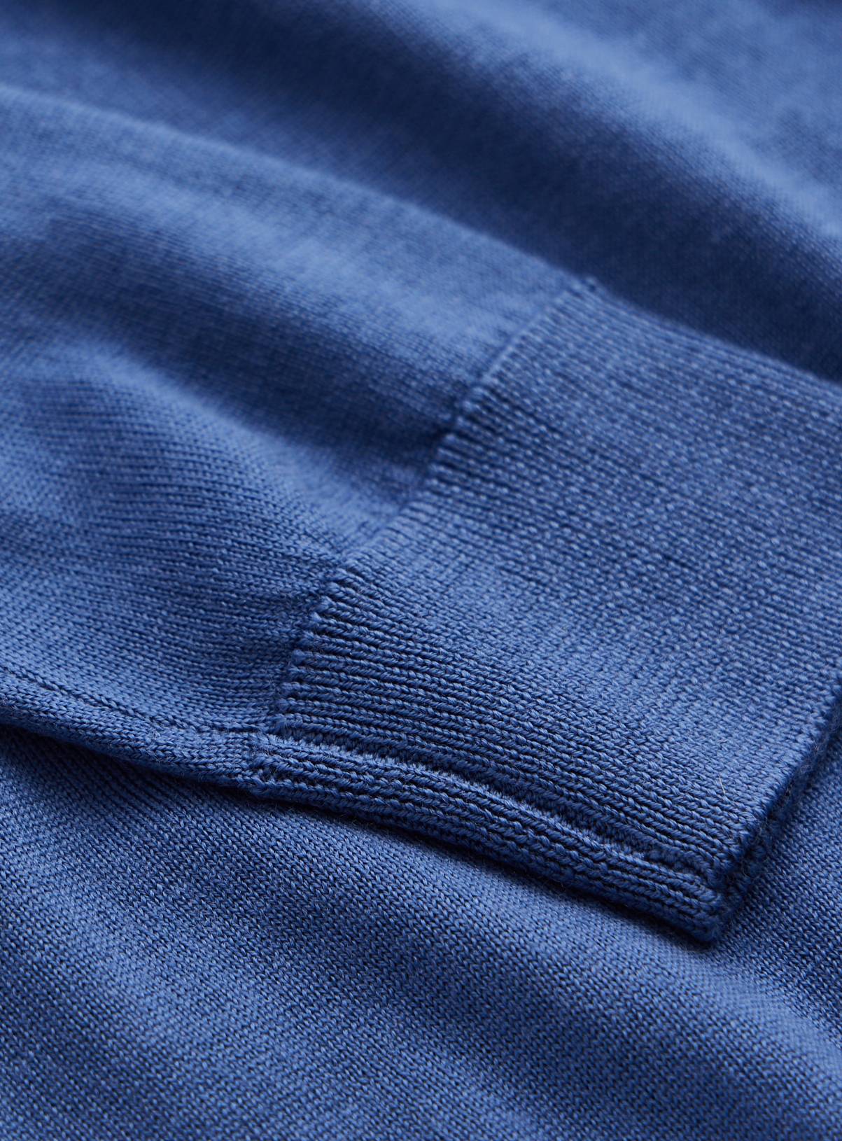 Blue Merino Wool Crew Neck Jumper XXXL - Image 4