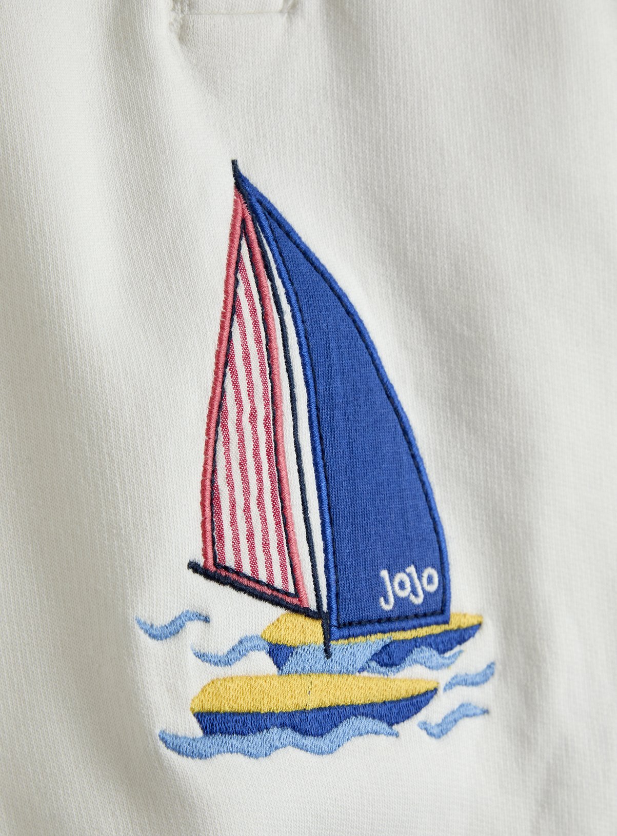 JOJO MAMAN BÉBÉ 2 Piece Nautical Sweatshirt & Short Set 6-7 Years - Image 2 thumbnail