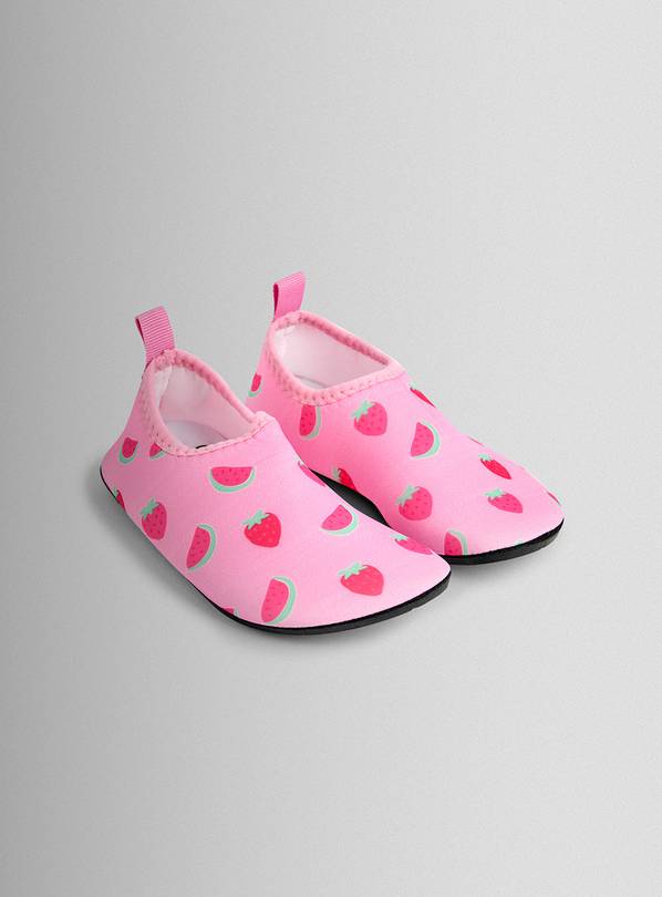 JOJO MAMAN BÉBÉ Strawberry Swim Shoe Pink 8 Infant