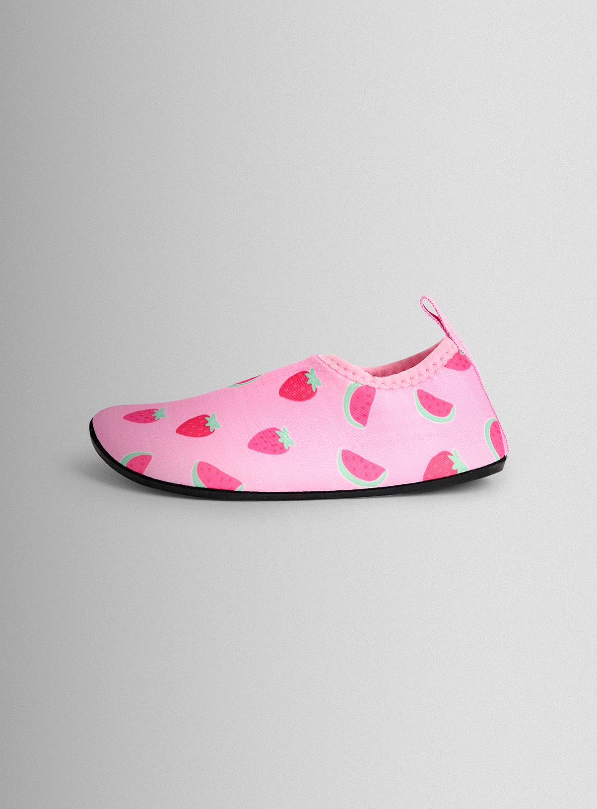 JOJO MAMAN BÉBÉ Strawberry Swim Shoe Pink 6 Infant - Image 4