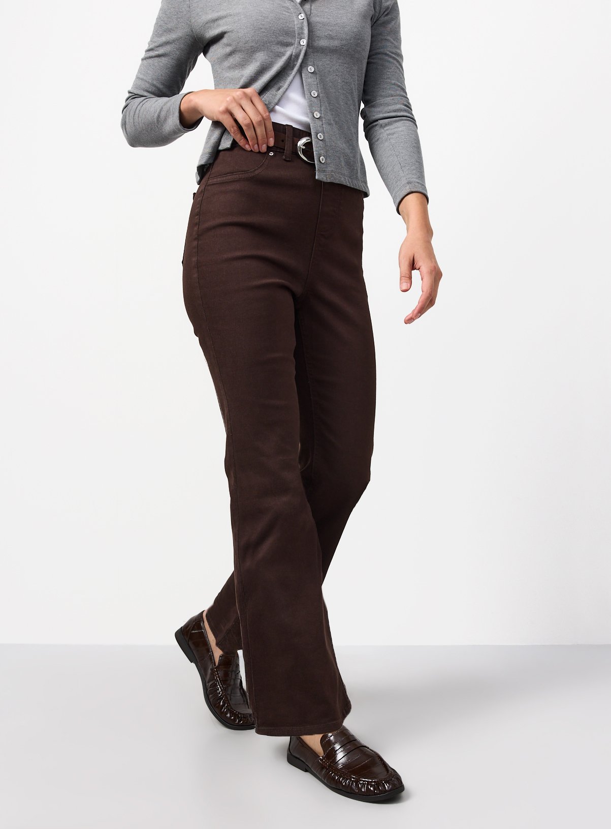 Brown Flare Jegging  16 - Image 1 thumbnail
