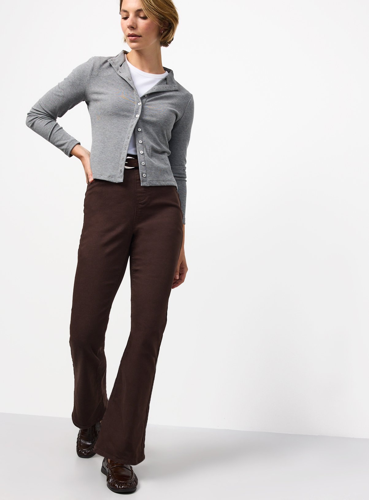Brown Flare Jegging  16 - Image 2 thumbnail