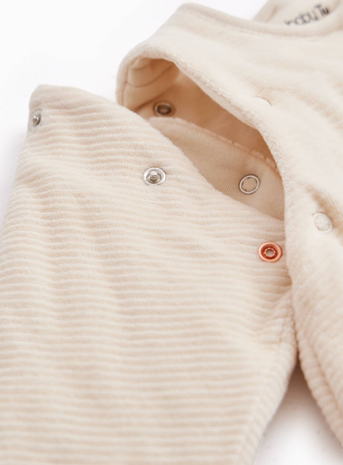 Beige Velour Bear 2.5 Tog Sleeping Bag 18-24 months - Image 2