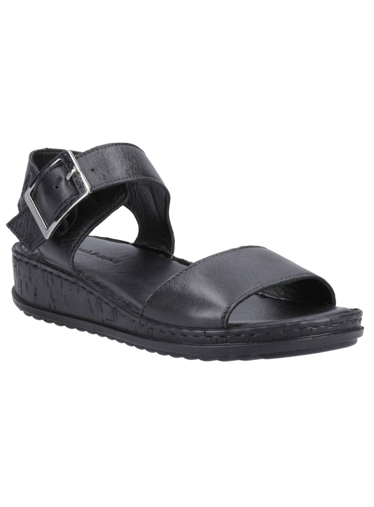 HUSH PUPPIES Ellie Sandal Black On Black 6 - Image 1