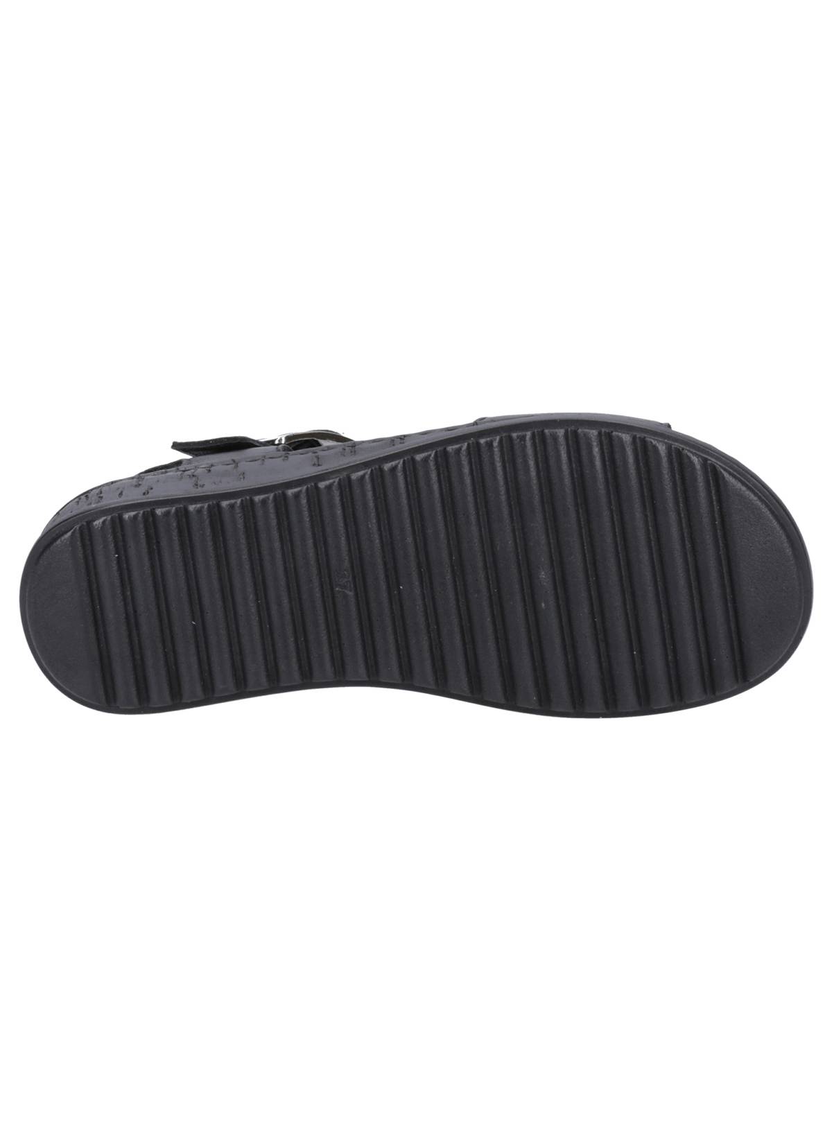 HUSH PUPPIES Ellie Sandal Black On Black 6 - Image 3