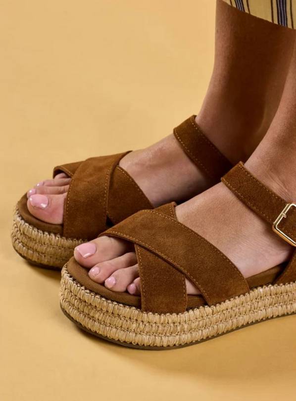 HUSH PUPPIES Rosa Rafia Sandal Tan 3