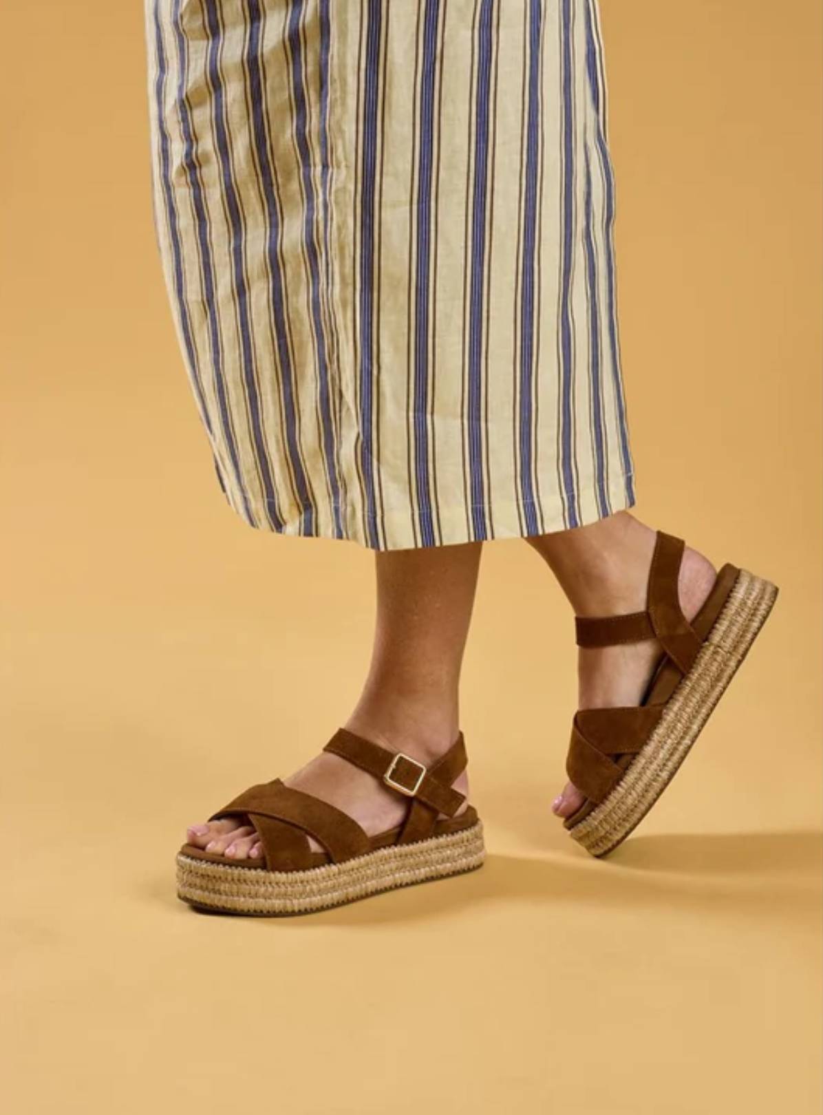 HUSH PUPPIES Rosa Rafia Sandal Tan 3 - Image 2