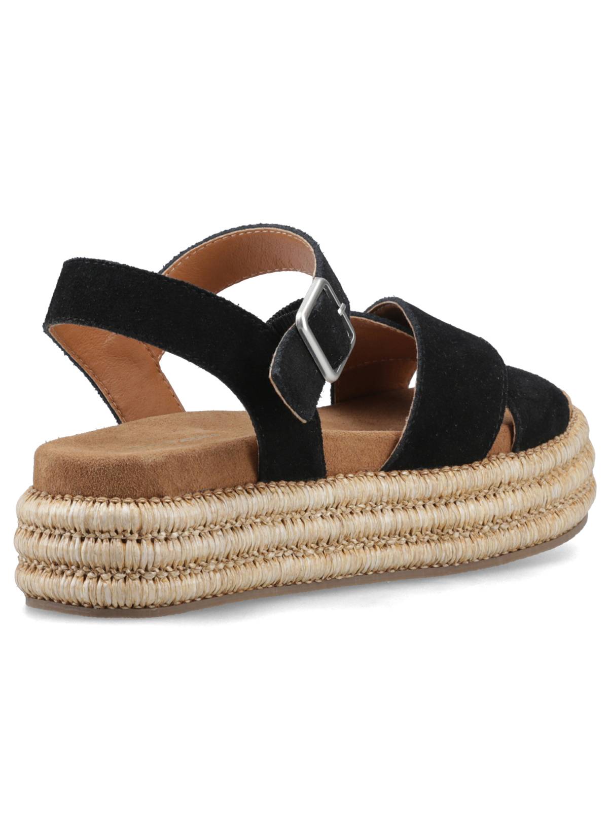 HUSH PUPPIES Rosa Rafia Sandal Black 5 - Image 4