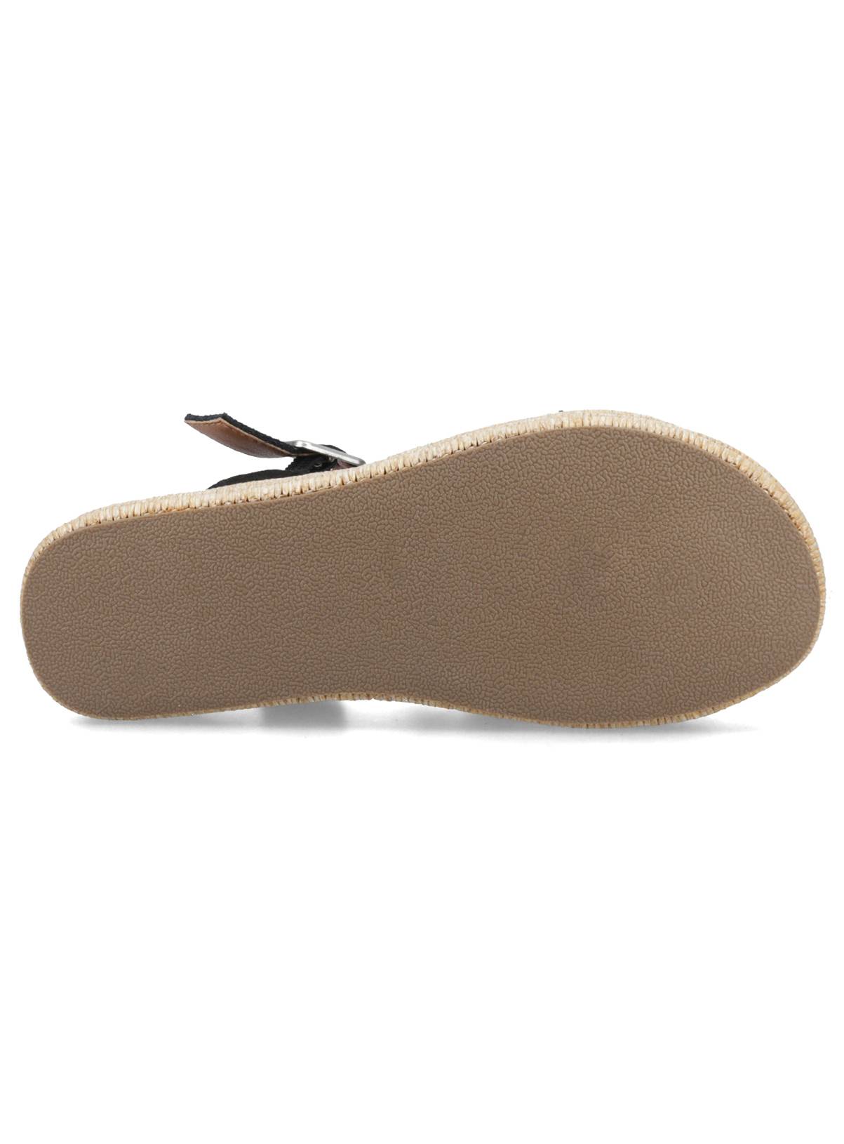 HUSH PUPPIES Rosa Rafia Sandal Black 5 - Image 5