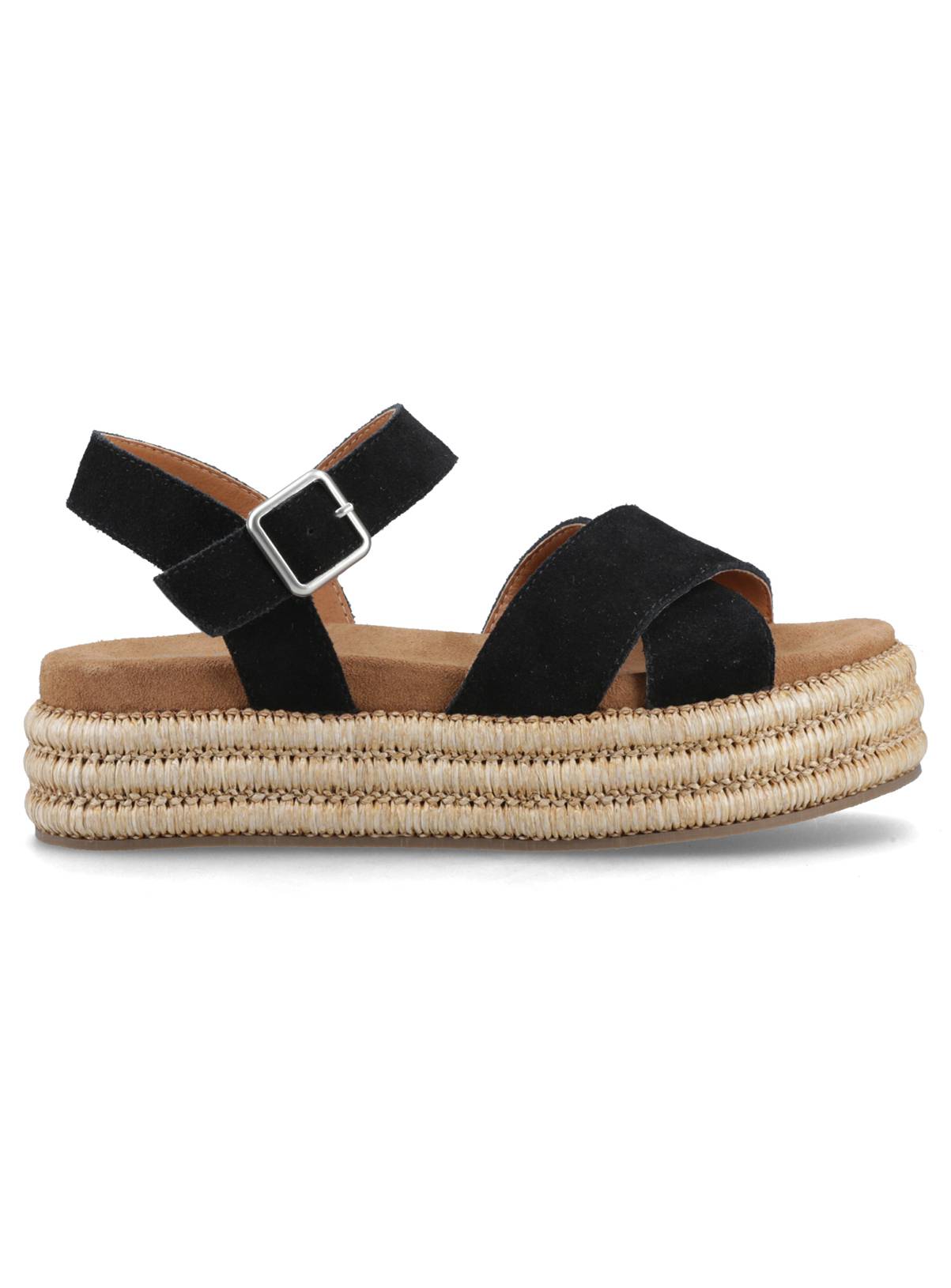 HUSH PUPPIES Rosa Rafia Sandal Black 5 - Image 6