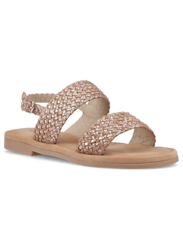 HUSH PUPPIES Helene Sandal Wide Fit Bronze 5