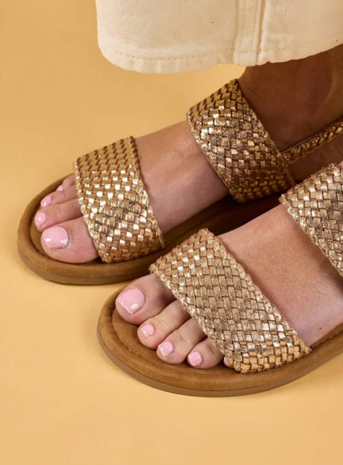 HUSH PUPPIES Helene Sandal Wide Fit Bronze 5 - Image 1