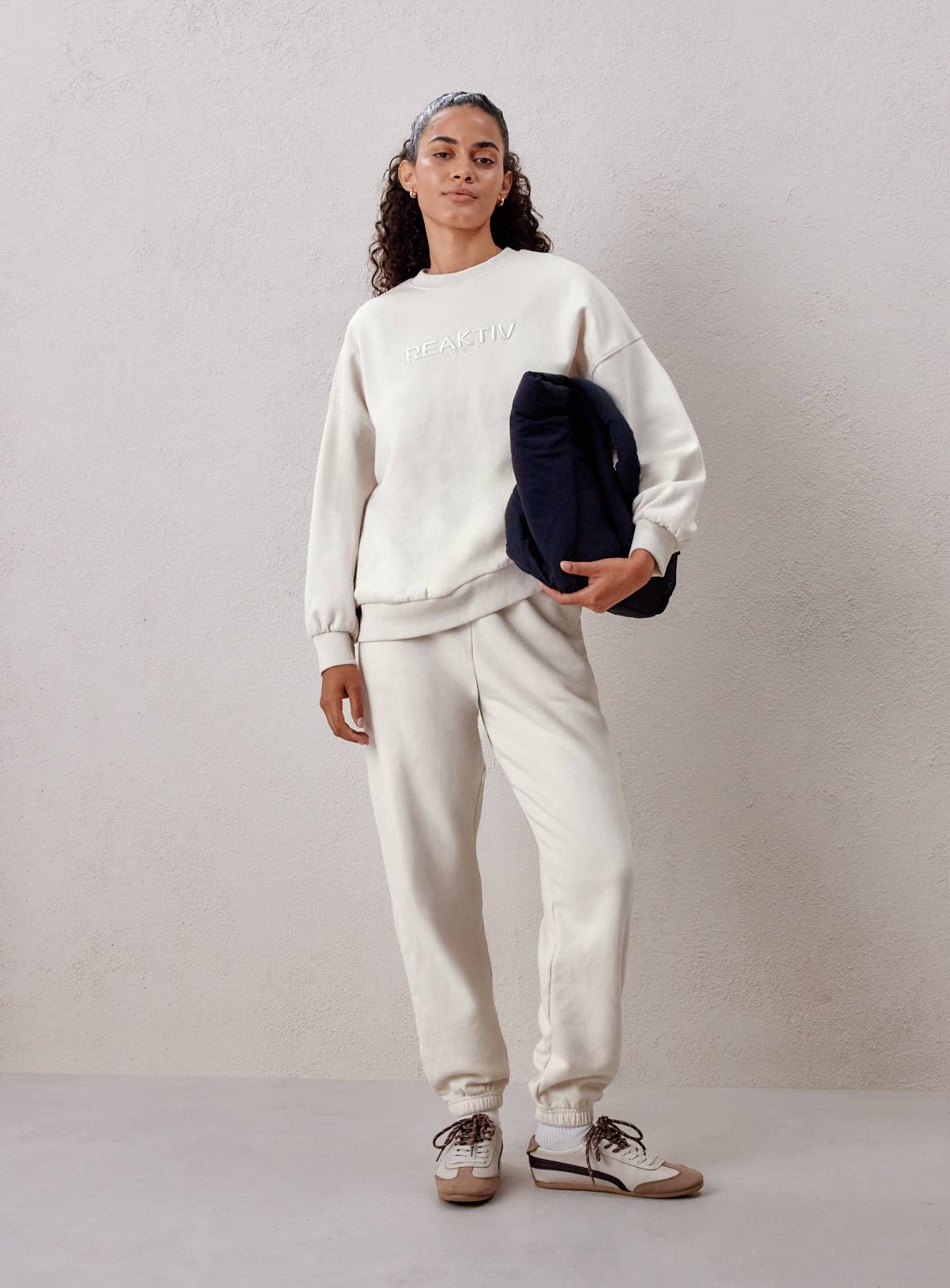 REAKTIV Grey Logo Jogger Co-ord S - Image 2