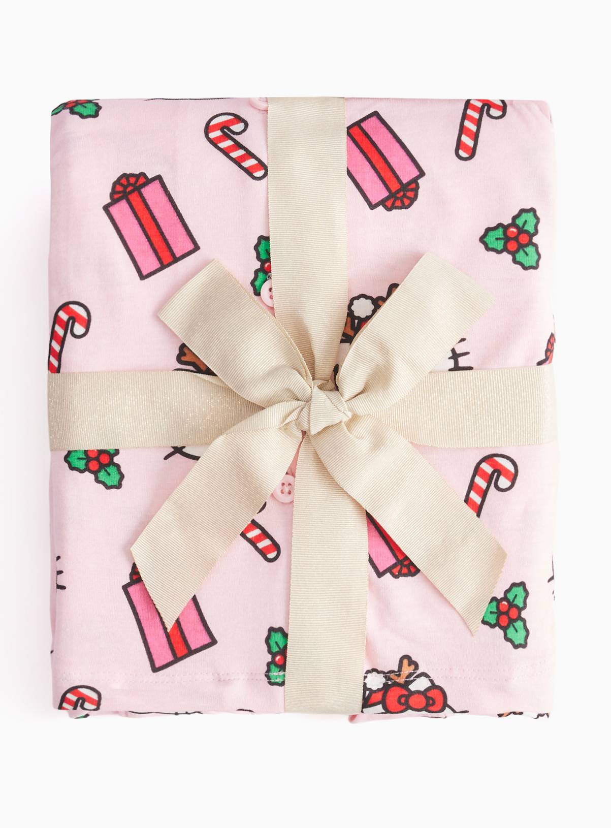 Pink Hello Kitty Traditional Pyjama Set XL - Image 2