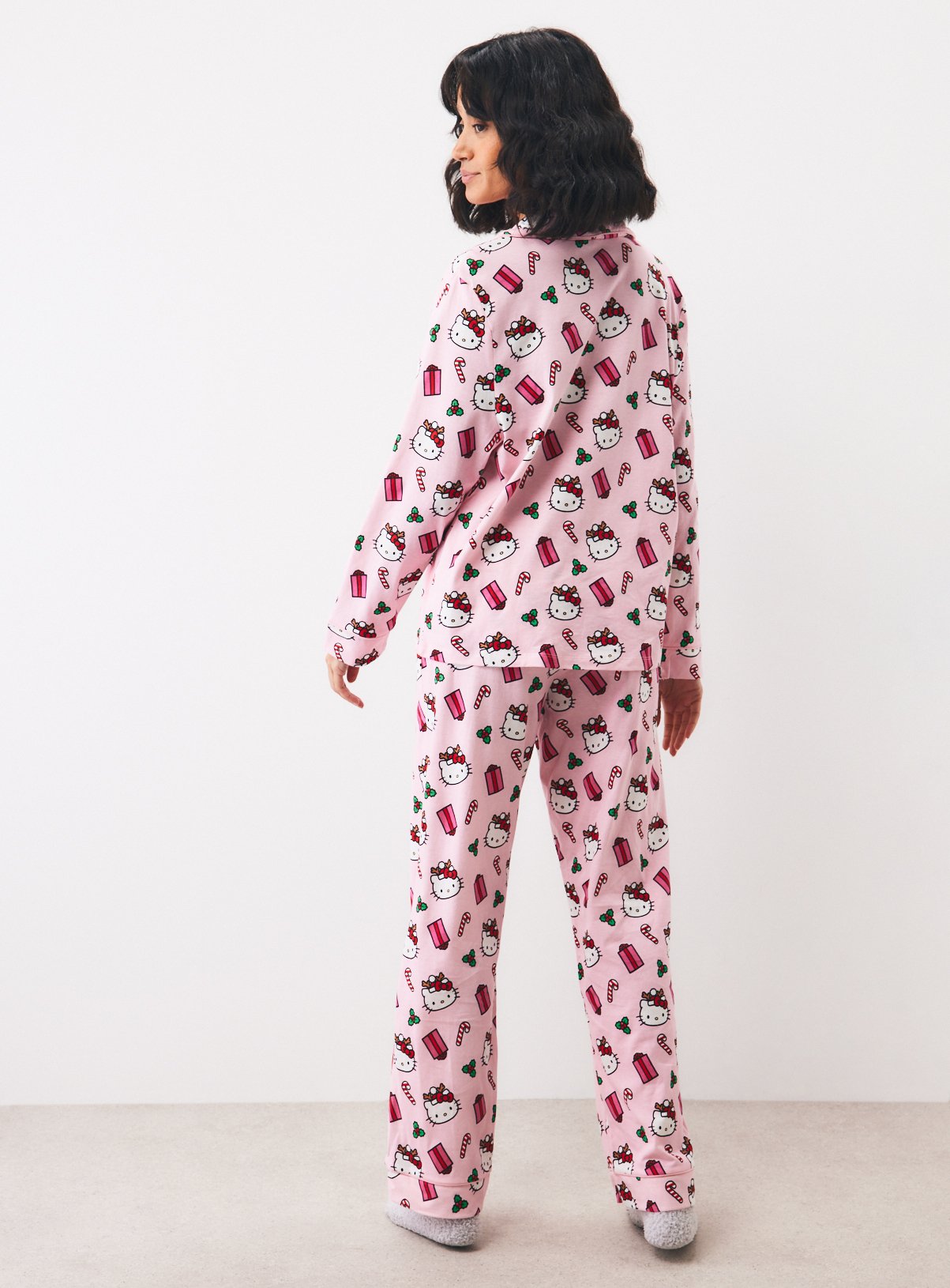 Pink Hello Kitty Traditional Pyjama Set XL - Image 5 thumbnail