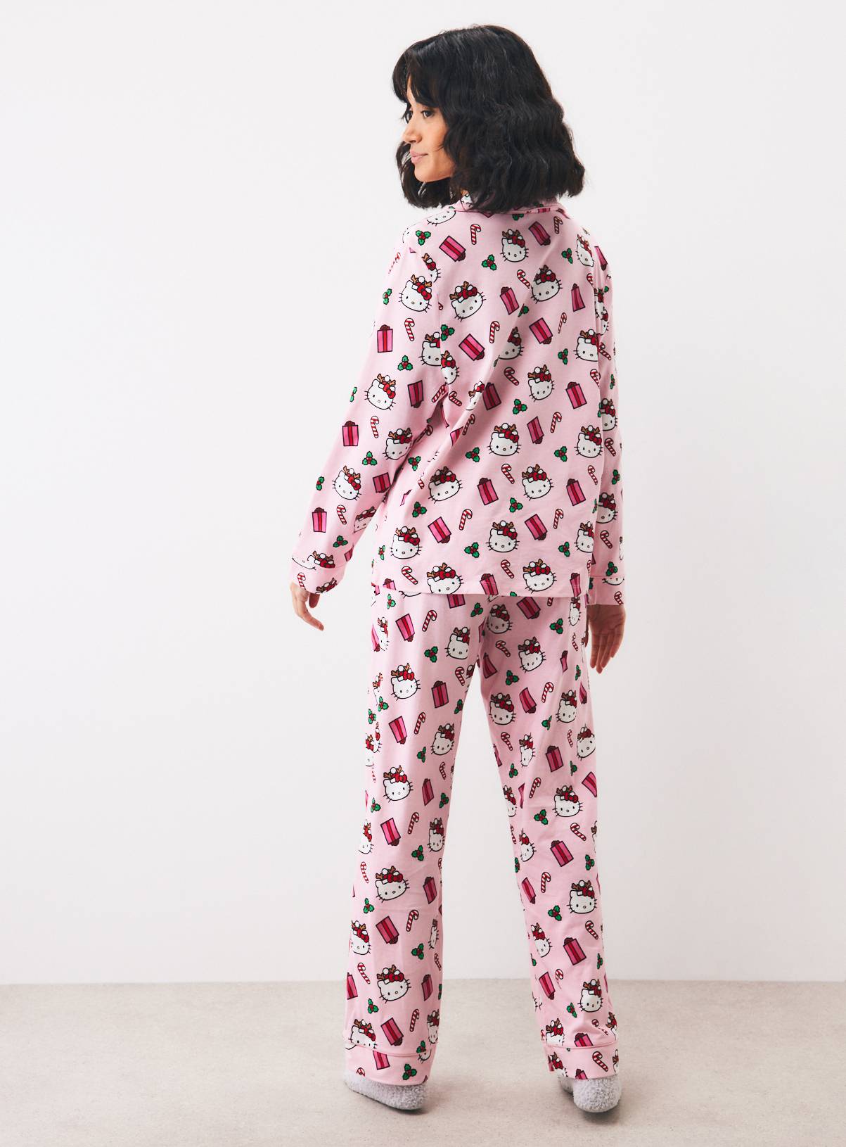 Pink Hello Kitty Traditional Pyjama Set XL - Image 5