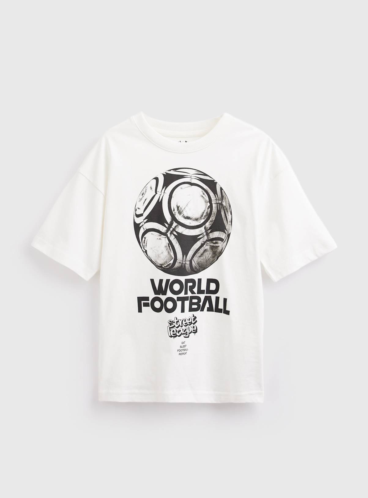 World Football Graphic Print T-Shirt 13 years - Image 1