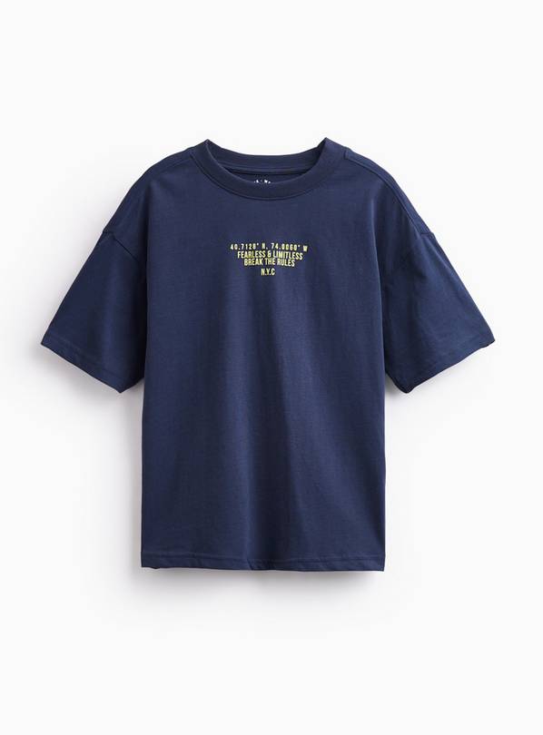 Navy Pure Cotton NYC Graphic T-Shirt 6 years