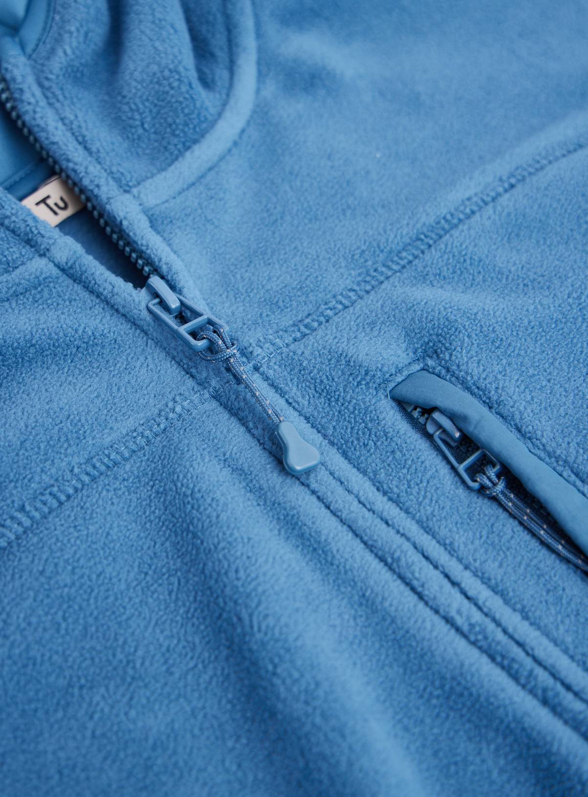 Blue Microfleece Zip Up Jacket  M - Image 2
