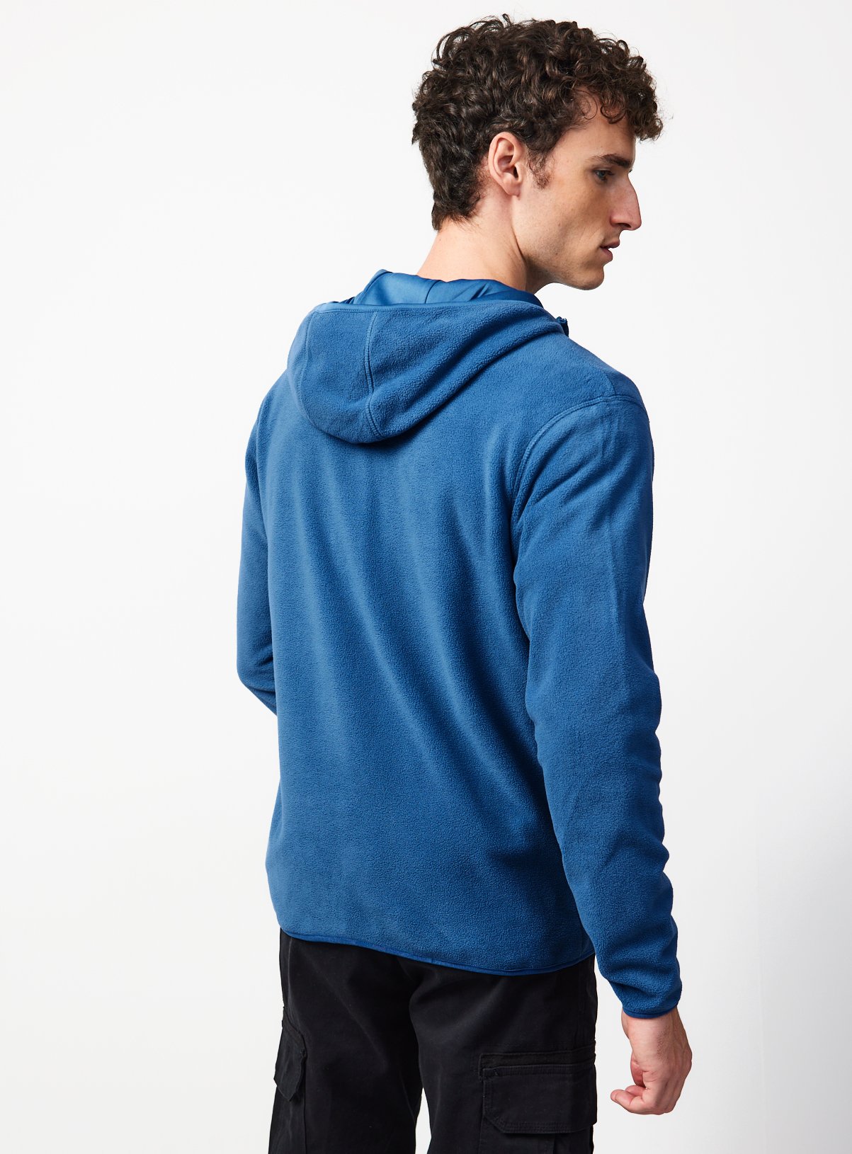 Blue Microfleece Zip Up Jacket  L - Image 5 thumbnail