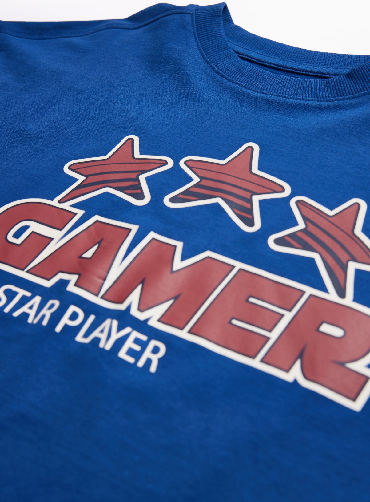 Blue Gamer Star Player Graphic T-Shirt 8 years - Image 2 thumbnail