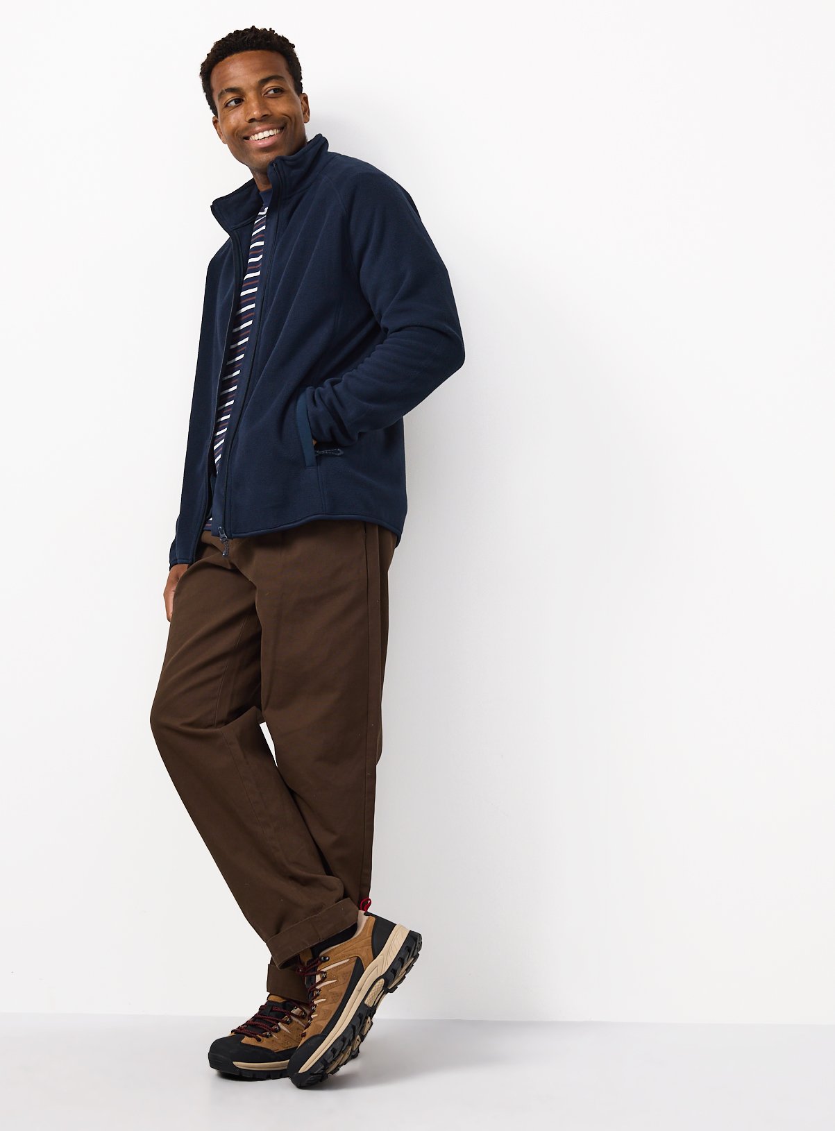 Navy Zip Up Microfleece XXL - Image 2 thumbnail