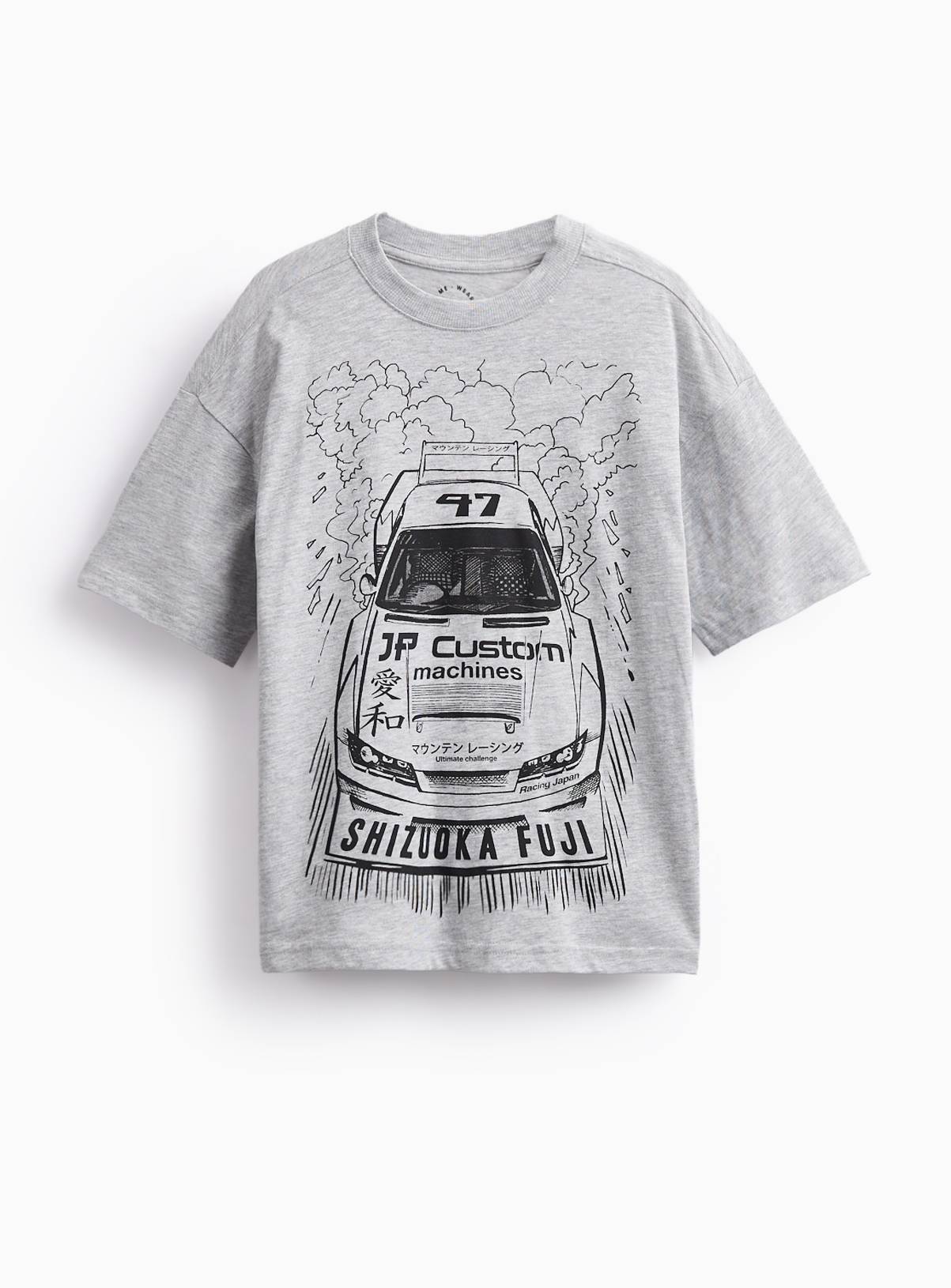 Japanese-Style White Racing-Themed T-Shirt 13 years - Image 1