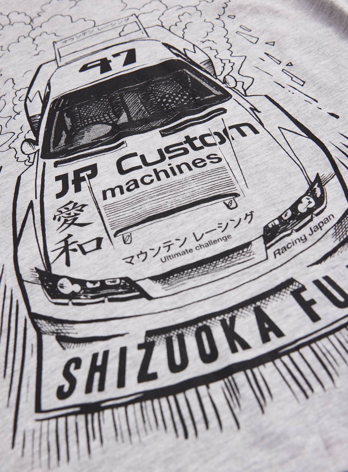 Japanese-Style White Racing-Themed T-Shirt 13 years - Image 2