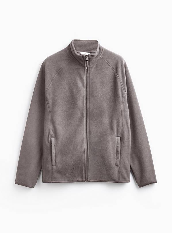 Grey Zip Up Microfleece L