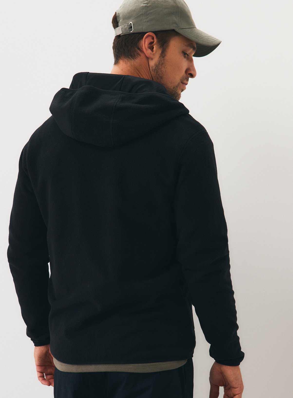 Black Hooded Micro Fleece XXXL - Image 5 thumbnail
