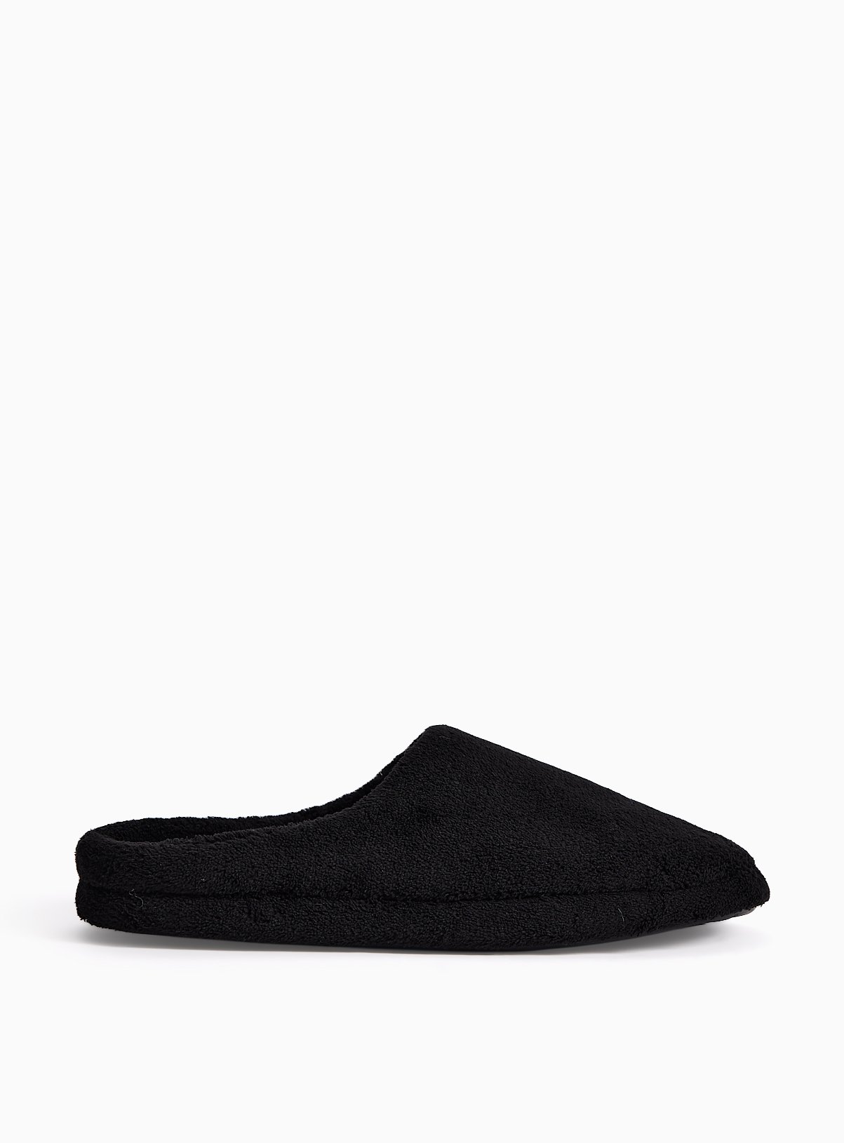 Black Borg Fleck Closed Toe Mule Slippers M - Image 2 thumbnail