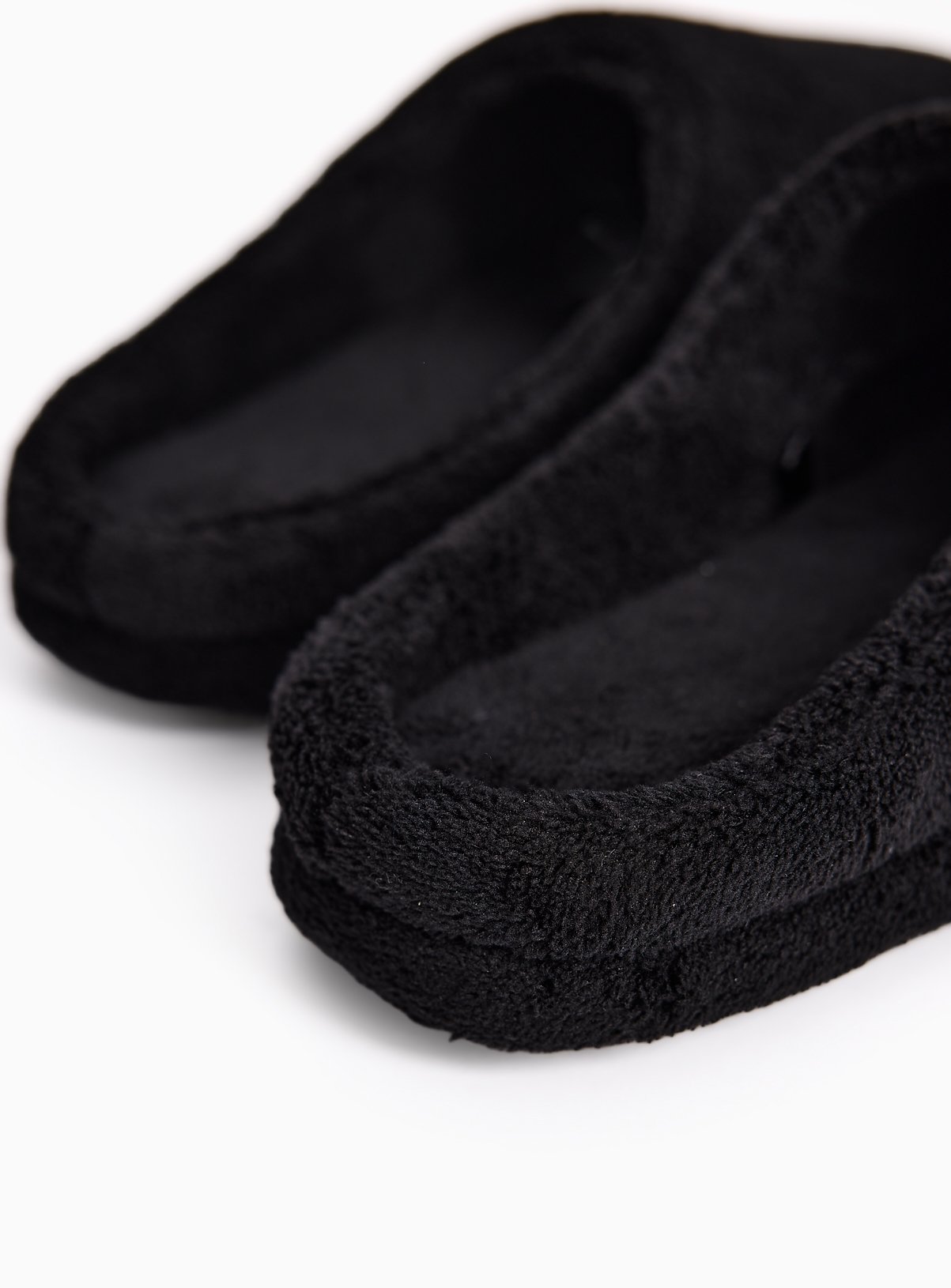 Black Borg Fleck Closed Toe Mule Slippers M - Image 4 thumbnail