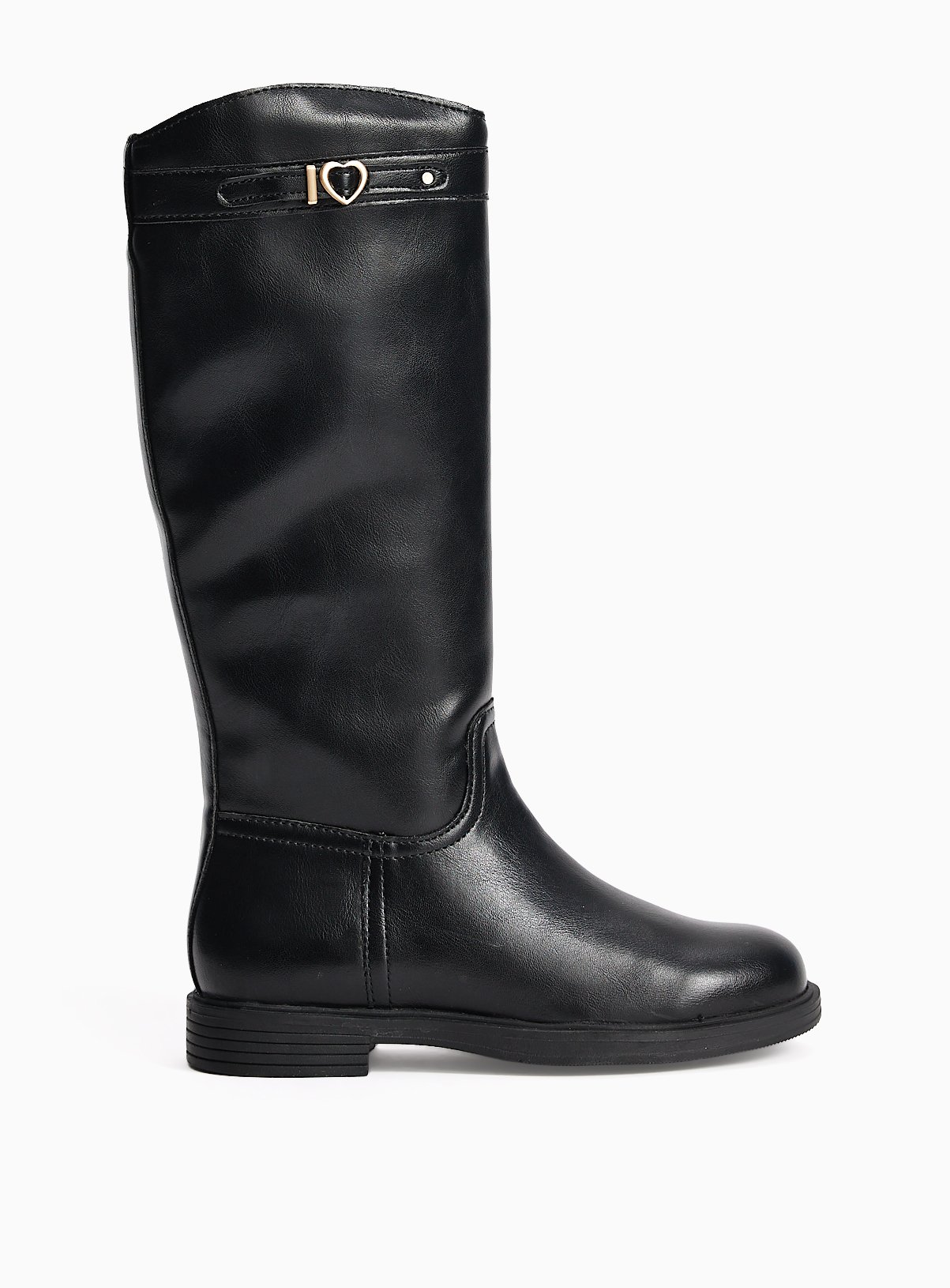 Black Knee High Rider Boots 11 Infant - Image 2 thumbnail