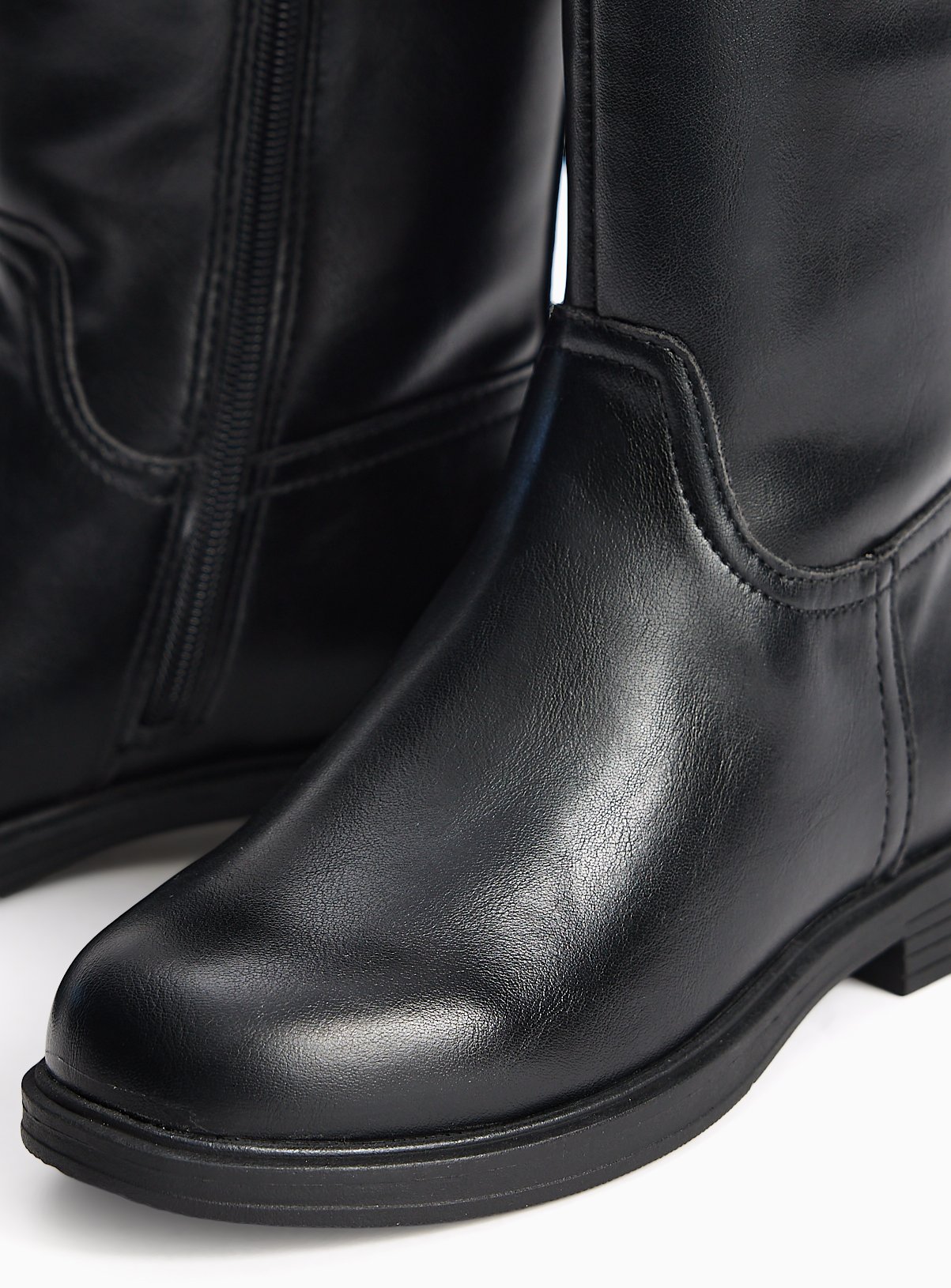 Black Knee High Rider Boots 11 Infant - Image 3 thumbnail