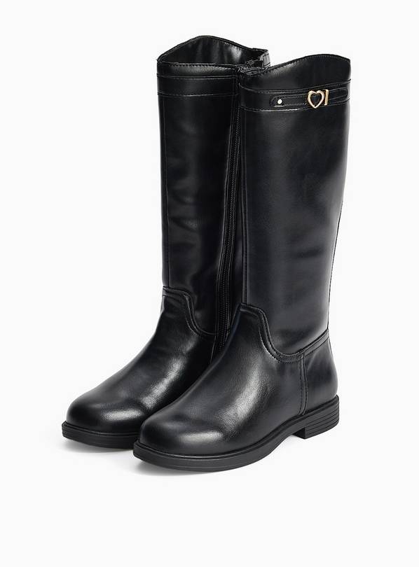 Black Knee High Rider Boots 12 Infant