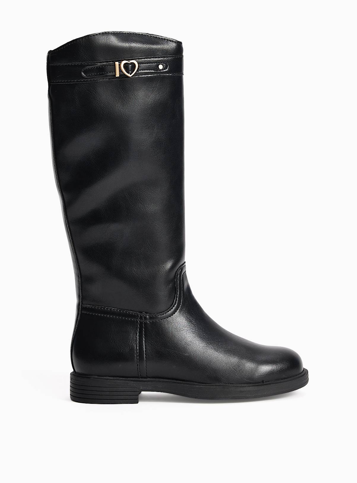 Black Knee High Rider Boots 13 Infant - Image 2
