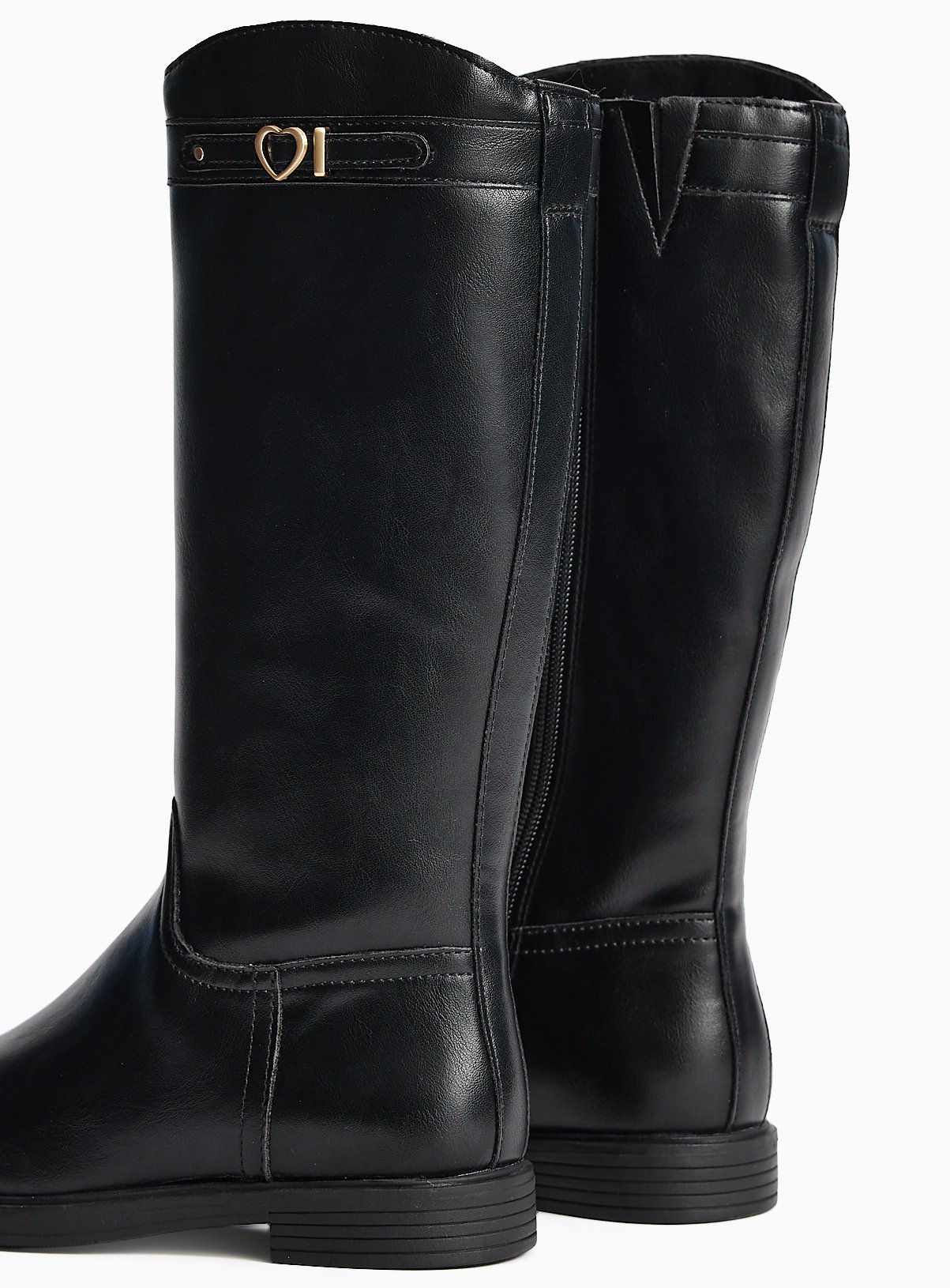 Black Knee High Rider Boots 13 Infant - Image 4 thumbnail