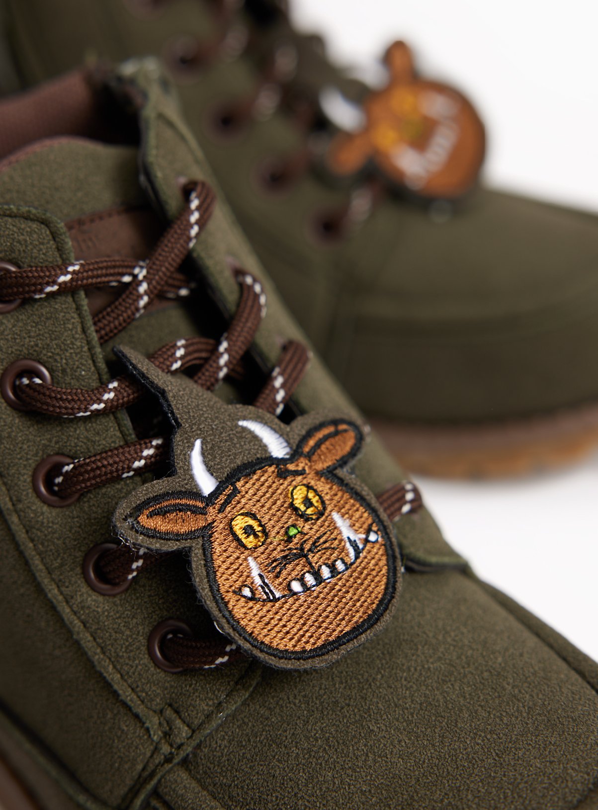 Gruffalo Khaki Apron Seam Boots 7 Infant - Image 4 thumbnail