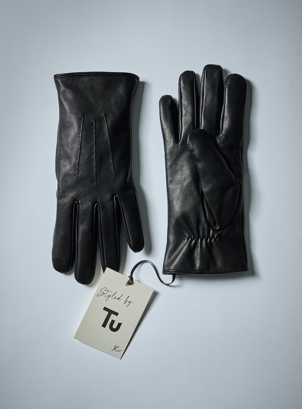 Black Leather Gloves L/XL - Image 1 thumbnail
