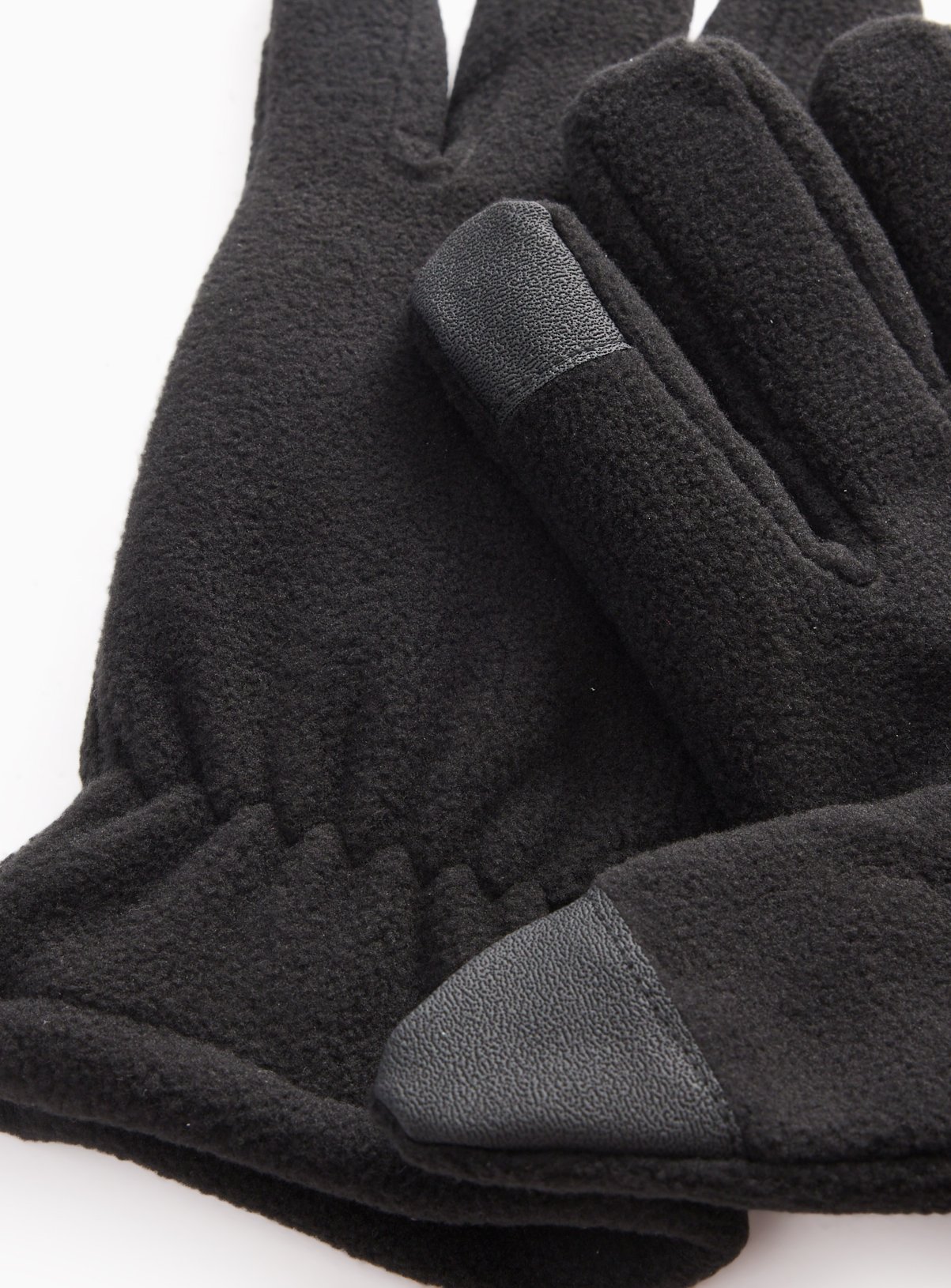 Black Thinsulate™ Fleece Gloves L/XL - Image 2 thumbnail