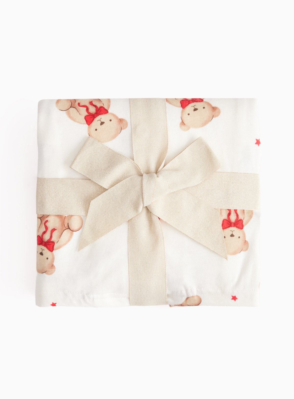 Cream Bear Traditional Jersey Pyjama Set 4-5 years - Image 2 thumbnail