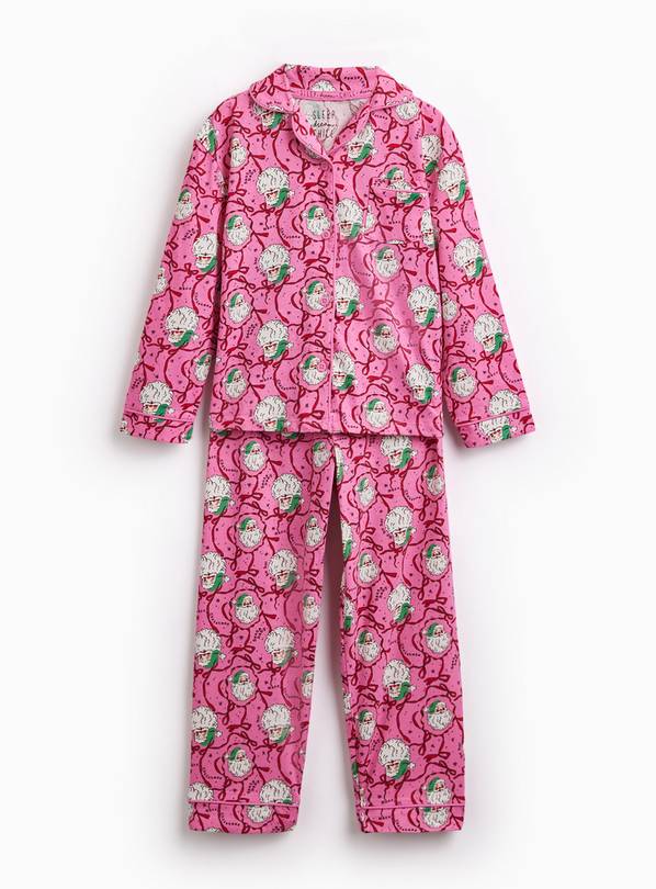 Christmas Santa Claus Pink Pyjama Set 5-6 years