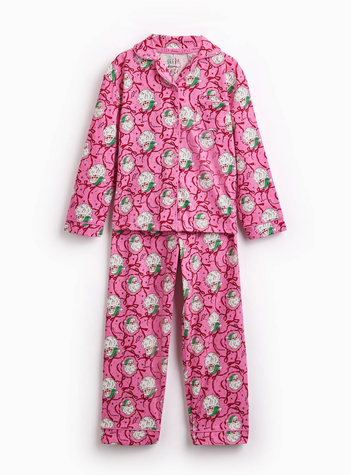 Mini Me Christmas Santa Claus Pink Pyjama Set 2-3 years - Image 1