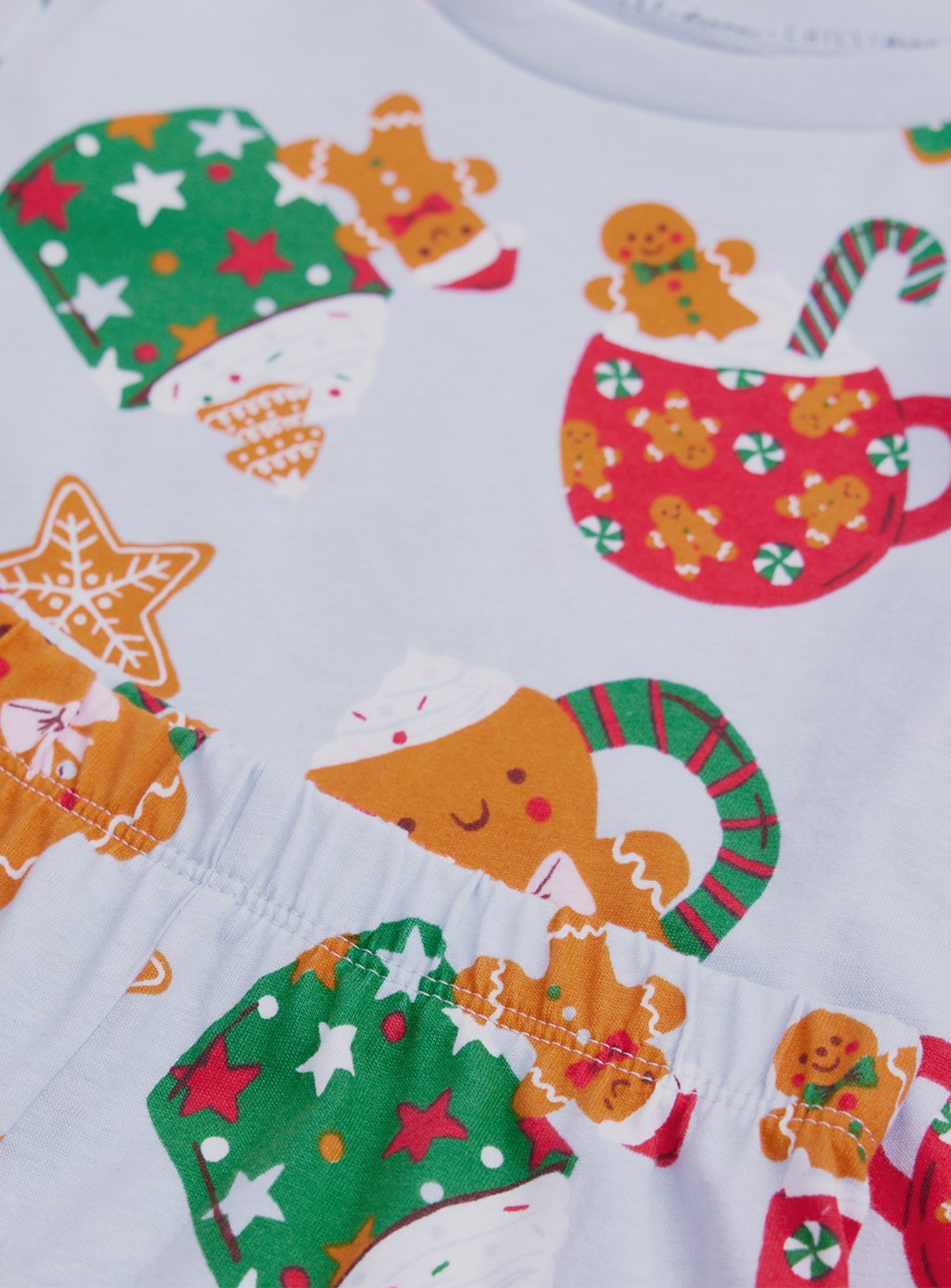 Gingerbread Mug Christmas Pyjama Set 7-8 years - Image 2 thumbnail