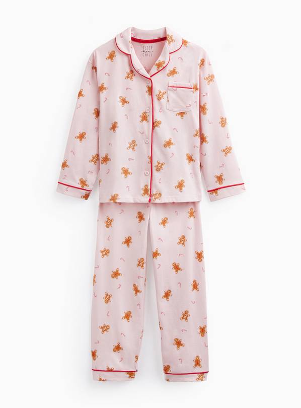 Gingerbread Man & Candy Cane Traditional Pyjama Set 6-7 years