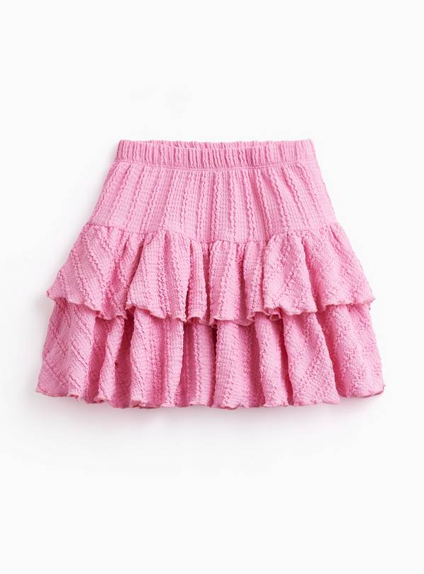 Pink Crinkle Texture Skirt 1-2 years