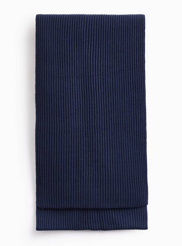 Ribbed Knitted Scarf One Size