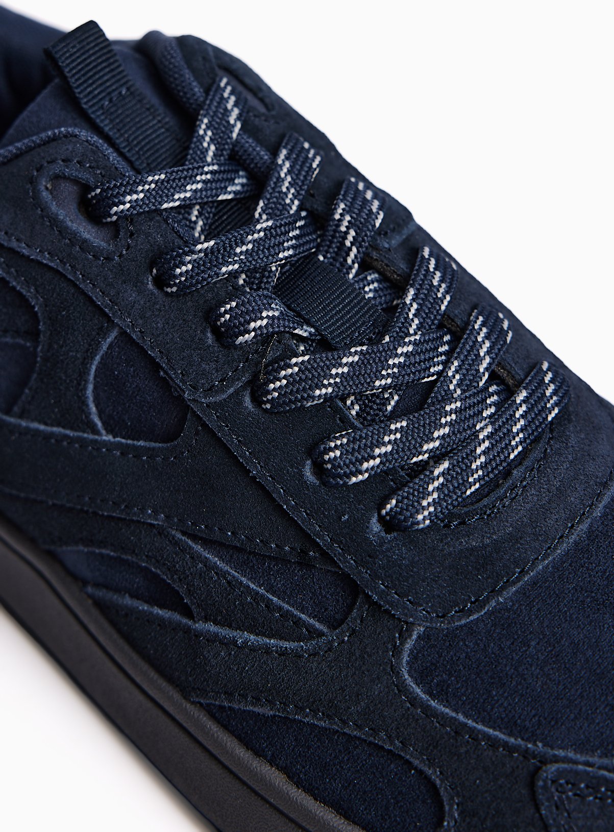 Navy Suede Trainers 9 - Image 3 thumbnail