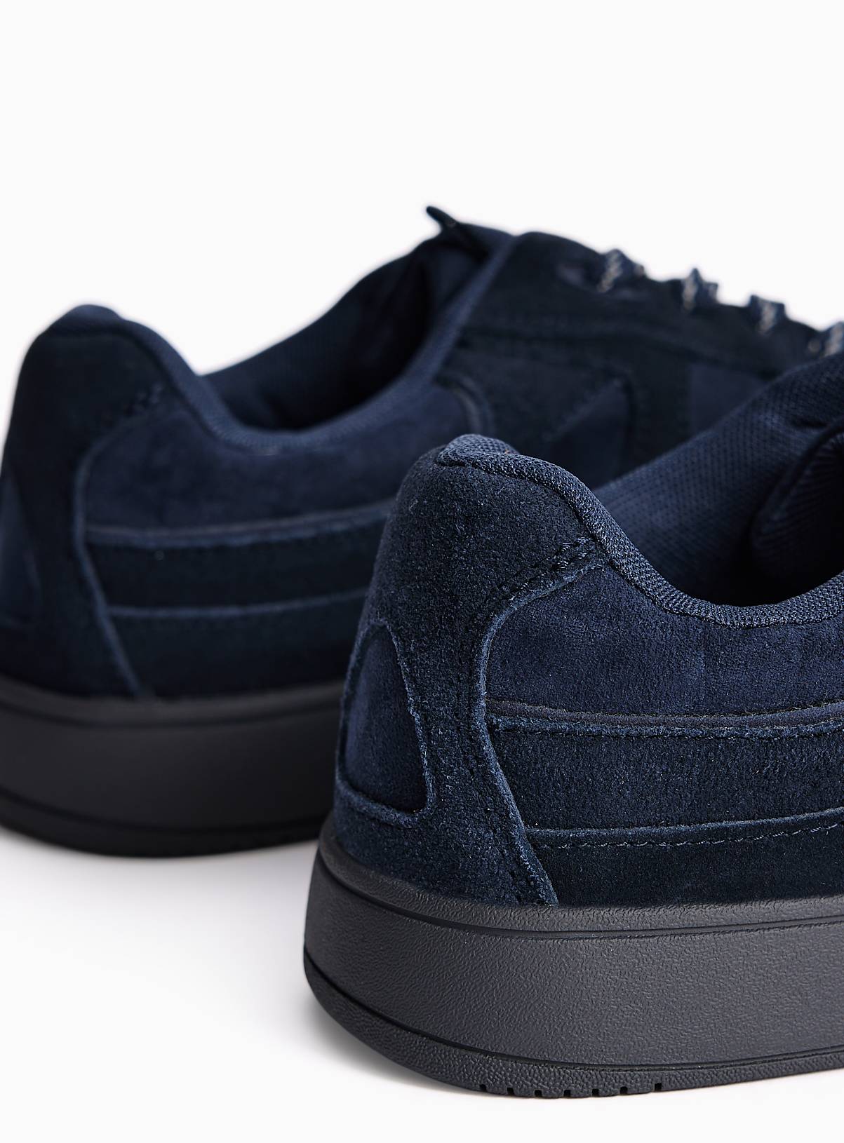 Navy Suede Trainers 9 - Image 4